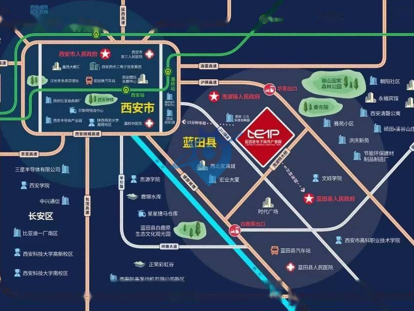 蓝田电商产业园2700平米纯钢构厂房出租价格优惠